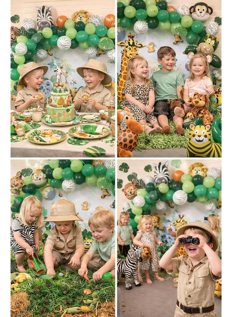 Jungle Safari Balloon Garland Arch Kit, Green Animal Theme Balloons for Boys Girls Birthday, Baby Shower & Party Decorations - Image 2